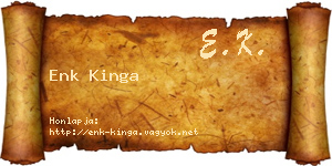 Enk Kinga névjegykártya